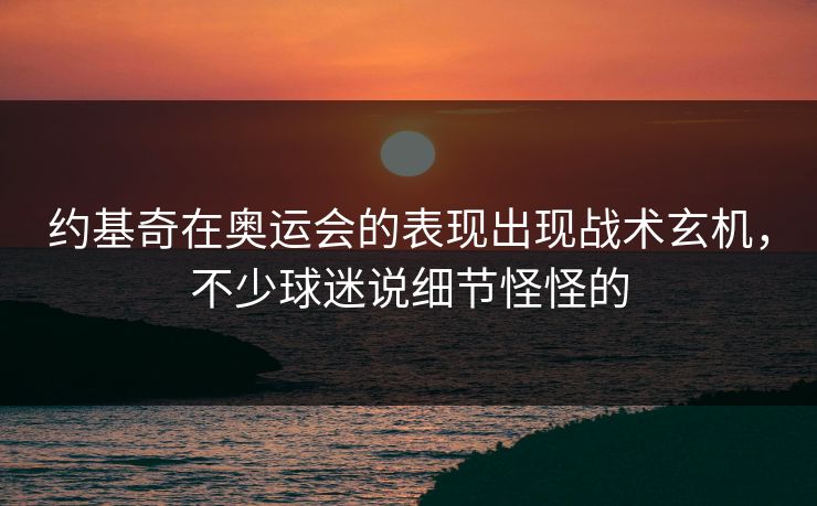 约基奇在奥运会的表现出现战术玄机，不少球迷说细节怪怪的