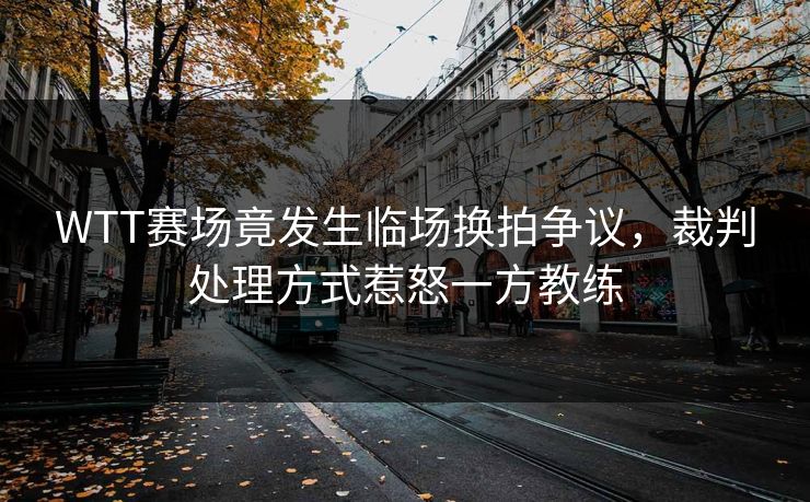 WTT赛场竟发生临场换拍争议，裁判处理方式惹怒一方教练